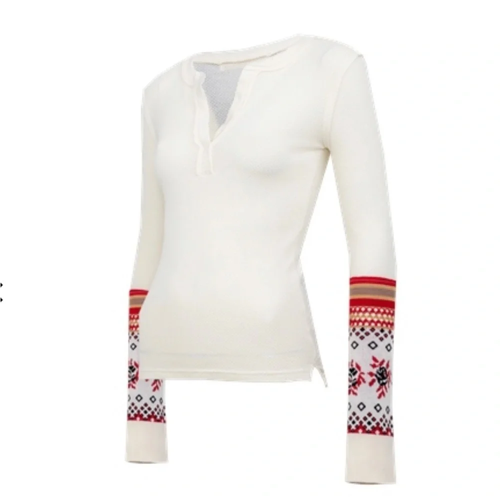 NWT. $78R. Free People Minaj Layering Cuff Top. Cream Combo